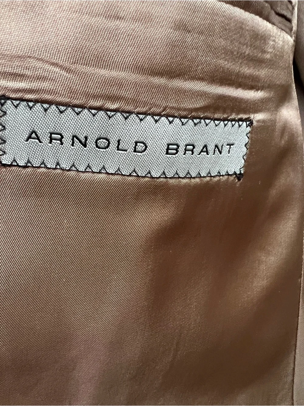 Arnold Brant Glen Plaid Sport Coat Blazer 42L Tall Made in 🇨🇦 Brown Tan Vintage